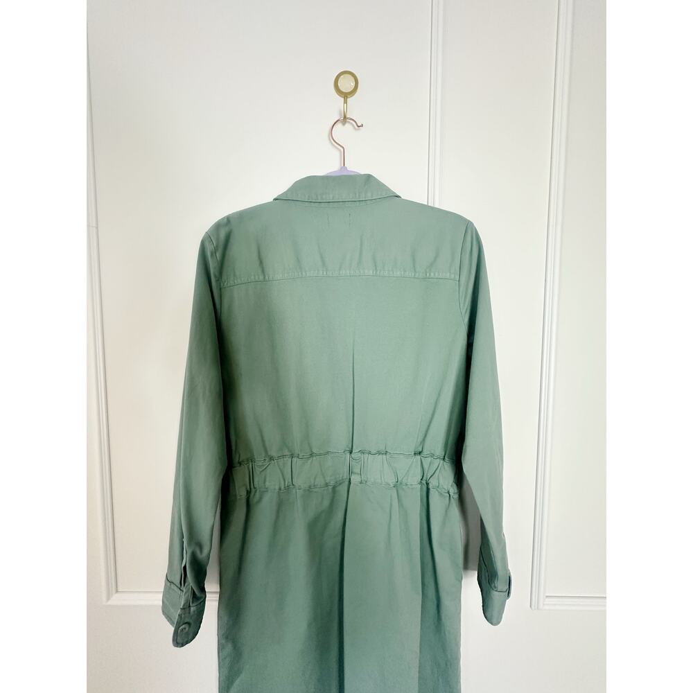J. Crew Cotton Long Sleeve Zip Up Dress Size 10 - Picture 7 of 13